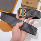 Mens Fashion Belt Premium Sense Personality Plaid